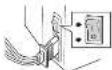BROTHER X55 - ■ Netzschalter und - 1