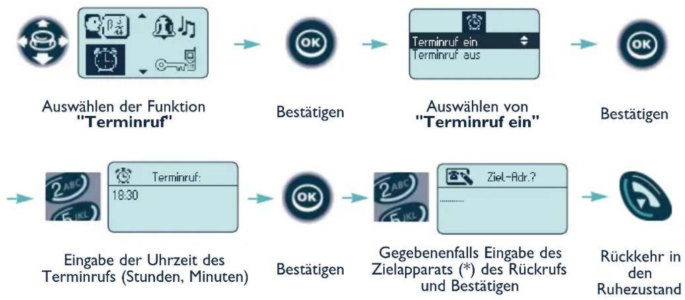 ALCATEL Mobile Reflexes - 13. Programmieren eines Terminrufs - 1