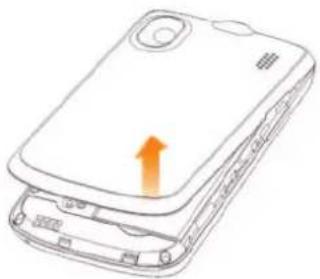 ZTE Base Lutea - Einlegen von SIM-/microSD™-Karte und Akku - 1
