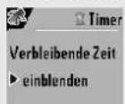 SAGEM D85C - Countdown-Anzeige einblenden oder ausblenden - 2