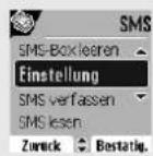 SAGEM D85C - SMS EINSTELLUNGEN - 5