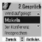 SAGEM D85C - Zwischen den Gesprächen wechseln - 1