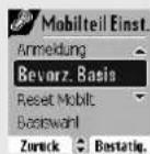 SAGEM D85C - Bevorzugte Basis ändern - 2