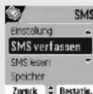 SAGEM D85C - Nachricht eingeben - 1