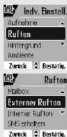 SAGEM D85C - Veränderung der Klingeltöne - 1