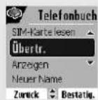 SAGEM D85C - Übernahme eines Eintrags durch IrDA - 1