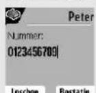 SAGEM D85C - Eintrag von Rufnummern in das Telefonbuch - 10