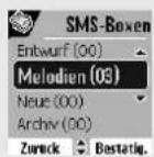 SAGEM D85C - Heruntergeladenen Klingelton verwenden - 2
