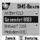 SAGEM D85C - SMS Ordner entleeren - 3