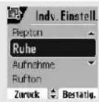 SAGEM D85C - PERSÖNLICHE EINSTELLUNGEN DES TELEFONS - 3