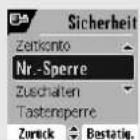 SAGEM D85C - Einstellen der Nummernsperre - 3