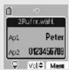 SAGEM D85C - Tätigen eines Anrufs während eines anderen Gesprächs - 1