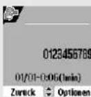 SAGEM D85C - Rufliste für eingegangene oder abgegangene Anrufe abrufen - 3