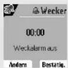 SAGEM D85C - Einstellung des Weckers - 2