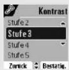 SAGEM D85C - Kontrast einstellen - 2