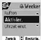 SAGEM D85C - Wecker aktivieren oder deaktivieren - 1