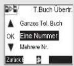 SAGEM D70V - Telefonbuch teilweise oder ganz an ein anderes Mobilteil übertragen - 1