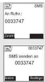SMS An Rufnr.: 0033747 Zurück 0033747 SMS senden an 0033747 Andem Bestangen