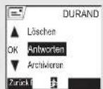 SAGEM D70V - Nachrichtenverwaltung nach dem Lesen - 2