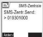 SAGEM D70V - Nummer der SMS - Zentrale ändern - 2