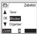 SAGEM D70V - Einstellung des Weckers - 1