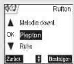 SAGEM D70V - Pieptöne aktivieren oder deaktivieren - 1