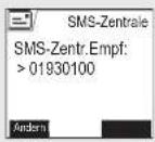 SAGEM D70V - Nummer der SMS - Zentrale ändern - 3