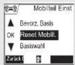 SAGEM D70V - Mobilteil zurücksetzen - 2
