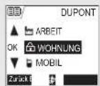 SAGEM D70V - Einen Eintrag hinzufügen - 3