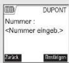 SAGEM D70C - Einen Eintrag hinzufügen - 2