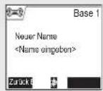 SAGEM D70C - Basis umbenennen - 4