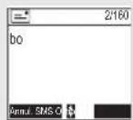SAGEM D70C - Eingabe von SMS mit EATONI: - 1