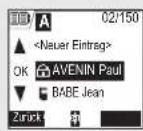 SAGEM D70C - Schnellsuche durchführen - 2