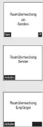 Raumüberwechung ein -Senden- Vain Raumüberwechung Sencer Anhalten Raumüberwechung Empfänger Anhalten