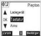 SAGEM D70C - Pieptöne aktivieren oder deaktivieren - 2