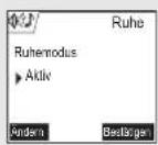 SAGEM D70C - Ruhemodus aktivieren / deaktivieren - 3