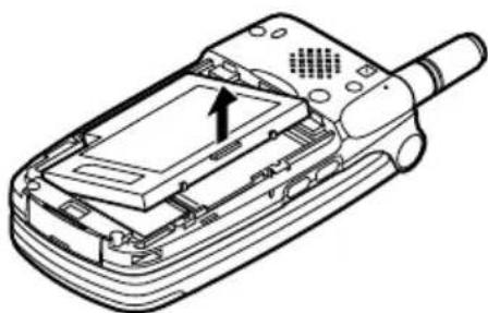 SHARP GX10i - Removing the SIM Card and the Battery - 2