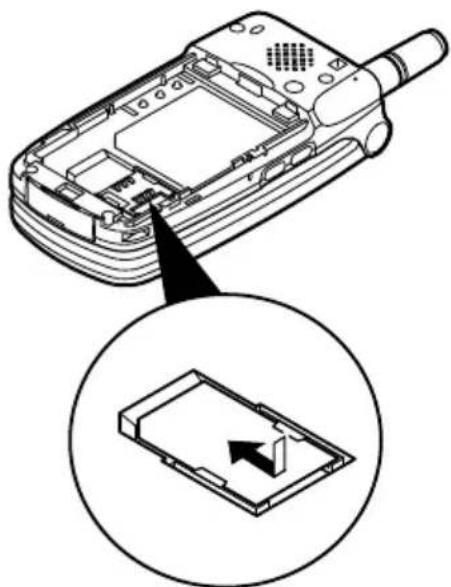 SHARP GX10i - Removing the SIM Card and the Battery - 3