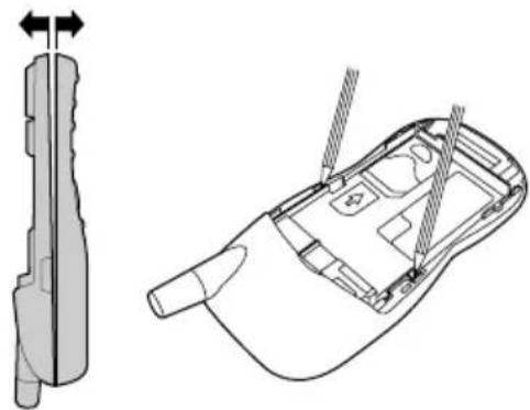 SAGEM MW3026 - Auswechseln des Rahmens - 2