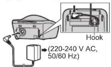 (220-240 V AC, 50/60 Hz) Hook