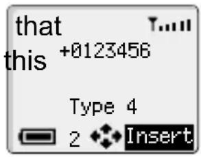 that this +0123456 Type 4 2 Insert