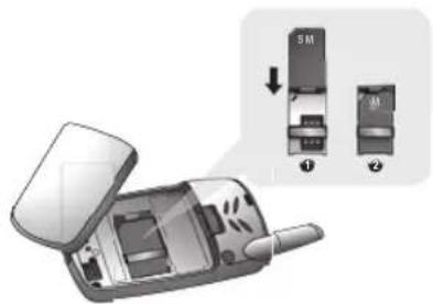PANASONIC G51 - Inserting and Removing the SIM - 1
