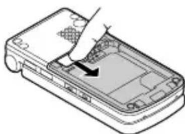 PANASONIC EB-VS3 - Removing the SIM card - 1