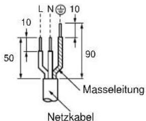 L N 10 10 50 90 Masseleitung Netzkabel
