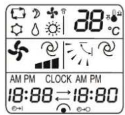 38°C AM PM CLOCK AM PM 18:88→18:80