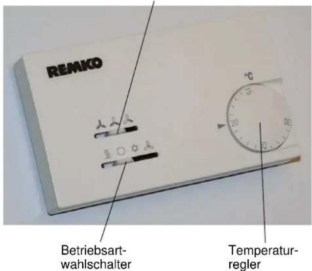 REMKO Betriebsart- wahlschalter Temperatur- regler