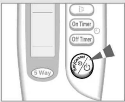 5 Way On Timer Off Timer OK/Cancel ②