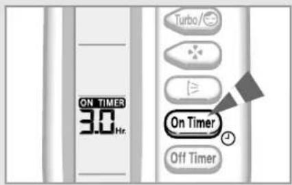 ON TIMER 3.0 Hr. On Timer Off Timer