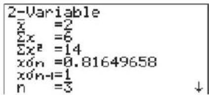 CASIO Algebra FX 1.0 Plus - ■Ausführung von statistischen Berechnungen - 6