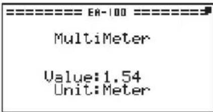 CASIO Algebra FX 1.0 Plus - - Zur Meßwertanzeige im MULTIMETER-Modus (Meßgerät-Modus) - 1